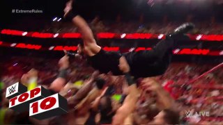 WWE  Raw Top 10 moments WWE Top 10 July 9 2018