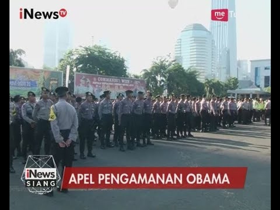 Polisi Gelar Apel Pengamanan Kedatangan Obama di Jakarta - iNews Siang 29/06