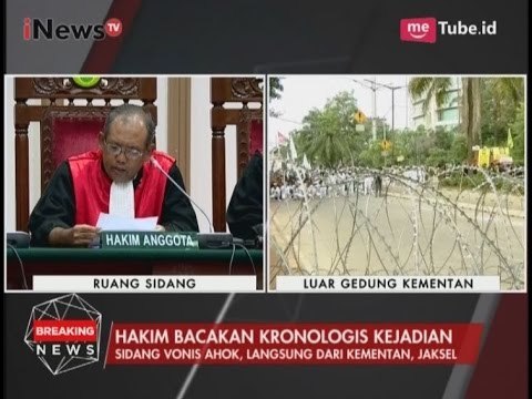 Pembacaan Kronologis Kejadian Oleh Hakim - Breaking News 09/05