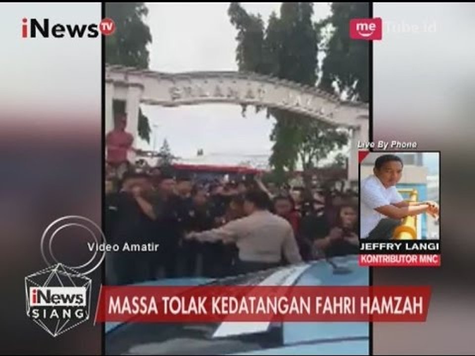Warga di Manado Menolak Kedatangan Fahri Hamzah - iNews Siang 13/05