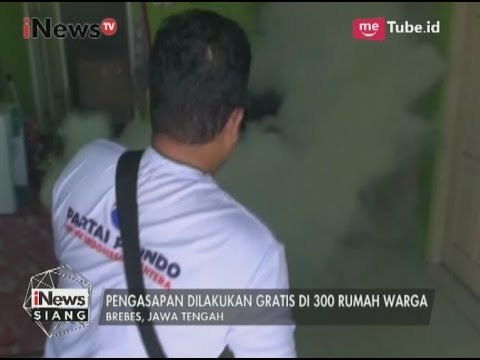 Cegah Wabah DBD, DPD Partai Perindo Brebes Melakukan Fogging di Perumahan Warga - iNews Siang 20/05