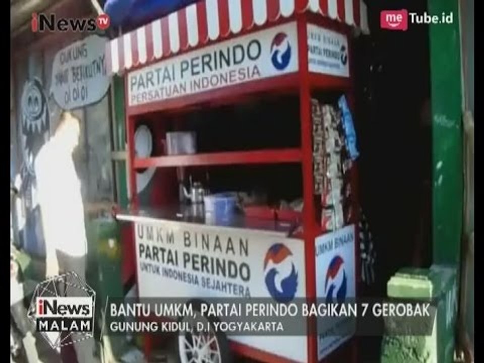 Bantu UMKM, Partai Perindo Bagikan 7 Gerobak di Gunung Kidul, Yogyakarta - iNews Malam 18/05