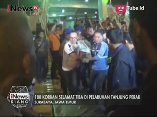 Korban KM Mutiara Sentosa 1 yang Terbakar Tiba di Pelabuhan Tanjung Perak - iNews Siang 21/05
