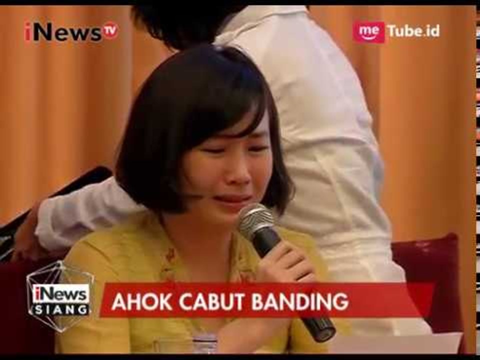 Veronica Tan Menangis Saat Bacakan Surat Ahok Untuk Cabut Banding - iNews Siang 23/05
