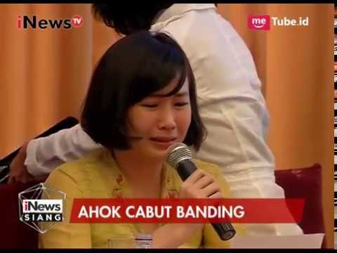 Veronica Tan Menangis Saat Bacakan Surat Ahok Untuk Cabut Banding - iNews Siang 23/05