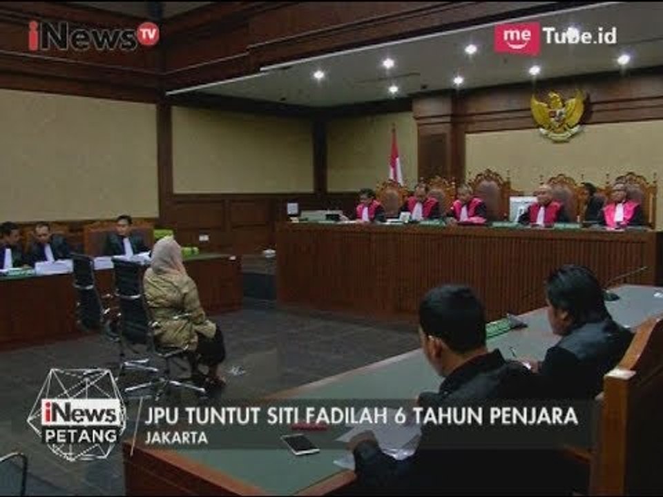 Siti Fadilah Dituntut 6 Tahun Penjara Oleh JPU Terkait Dugaan Korupsi Alkes - iNews Petang 01/06