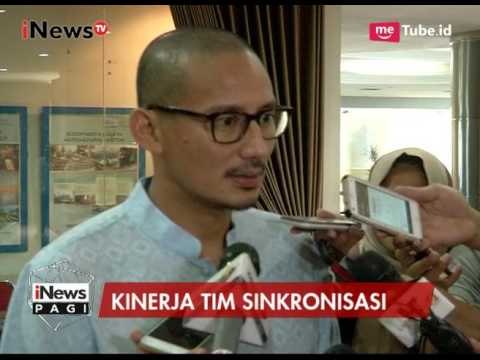 Sandiaga Uno Bersyukur Ada Kesamaan Pendapat Tim Sinkronisasi Dengan Pemprov DKI - iNews Pagi 05/06