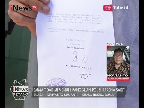 Keterangan Kuasa Hukum Emma atas Tidak Memenuhi Panggilan - iNews Petang 06/06