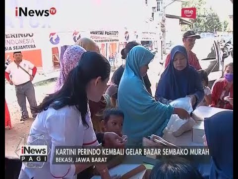 Membantu Warga Ekonomi Lemah, Kartini Perindo Gelar Bazar Murah di Bekasi - iNews Pagi 09/06