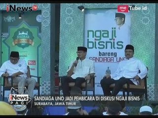 Saran Sandiaga Uno ke Pengusaha di Jatim Untuk Tidak Terjun ke Politik - iNews Pagi 12/06