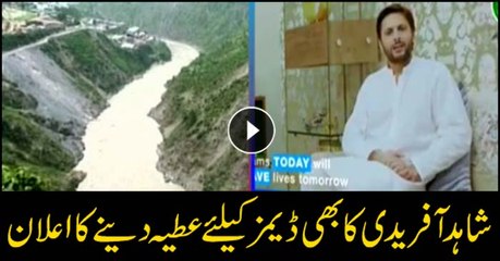 Shahid Afridi pledges Rs1.5 million for CJP's dam fund