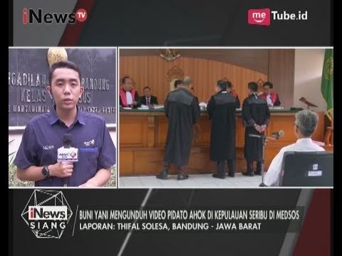 Laporan Langsung Terkait Proses Persidangan Perdana Terdakwa Buni Yani - iNews Siang 13/06