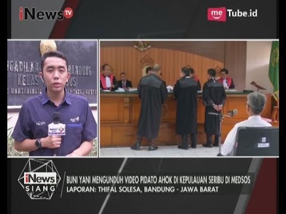 Laporan Langsung Terkait Proses Persidangan Perdana Terdakwa Buni Yani - iNews Siang 13/06