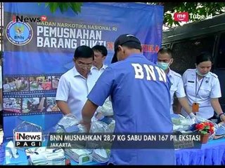 Скачать видео: BNN Musnahkan 28,7 Kg Sabu dan 167 Pil Ekstasi - iNews Pagi 16/06