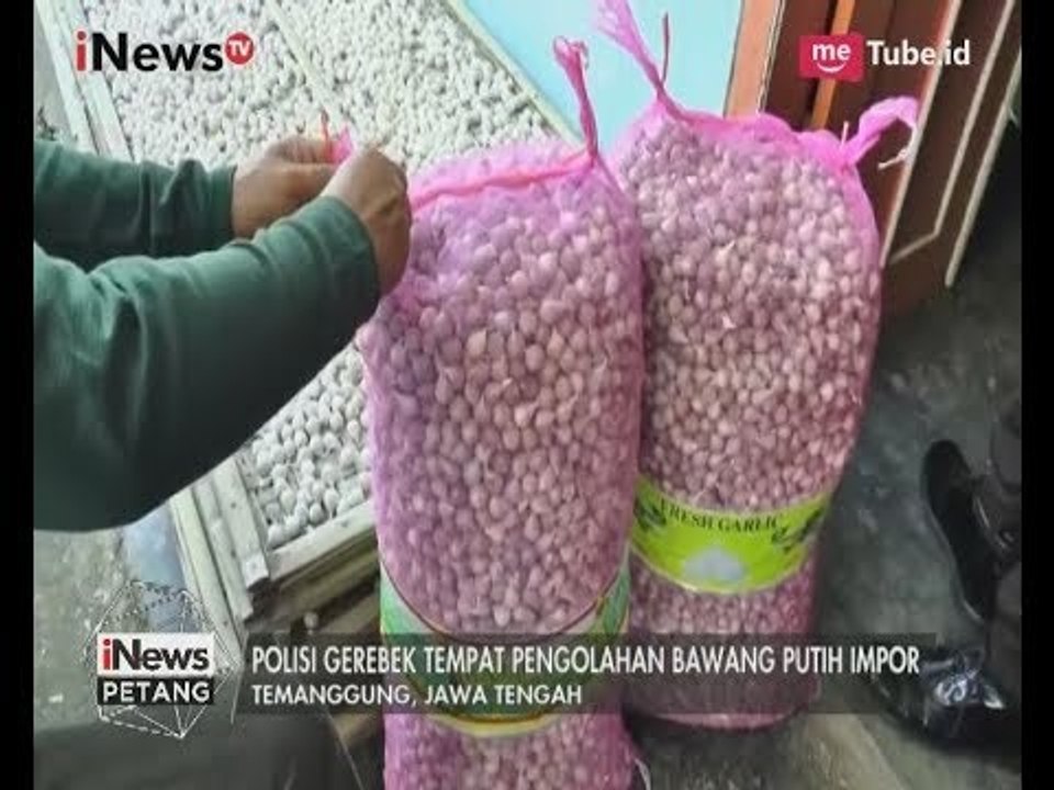 Waspada!! Bawang Putih Import Bercampur Cairan Berbahaya Hingga Terlihat Putih - iNews Petang 16/06