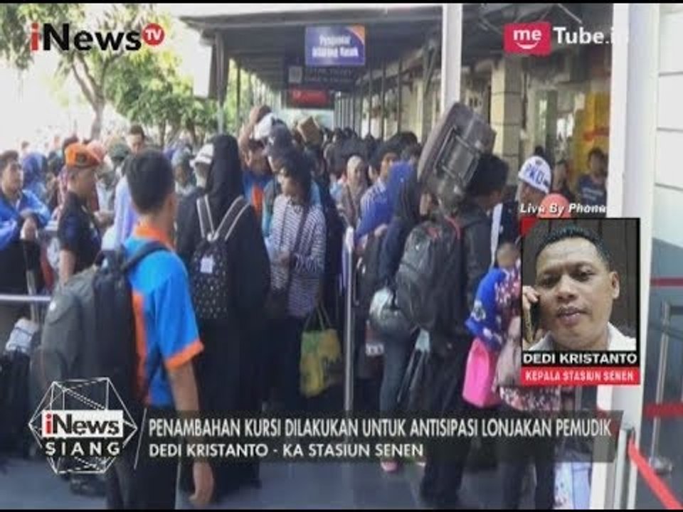Kondisi Terkini Jelang Lebaran dari Stasiun Senen - iNews Siang 17/06