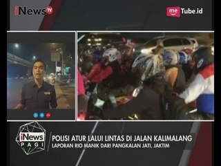Pemudik Sepeda Motor Mulai Penuhi Jalur Kalimalang Hingga Bekasi - iNews Pagi 21/06