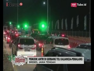 Antrean Pemudik Terlihat di Tol Kaligangsa - Pemalang - iNews Pagi 22/06