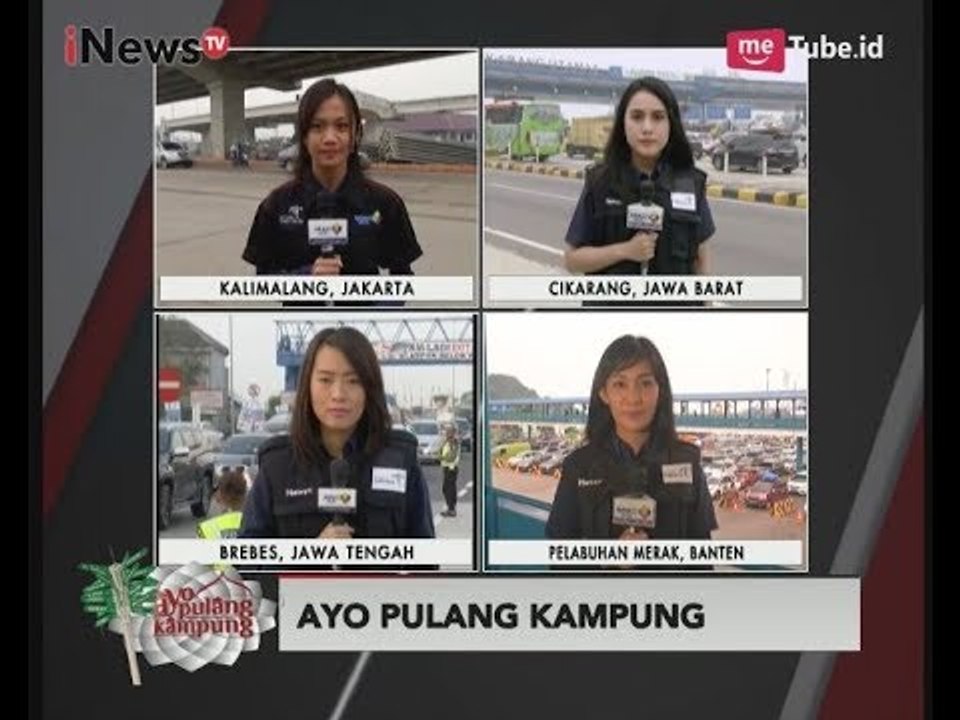 Laporan Terkini Jalur Mudik Kalimalang, Tol Cikarang, Tol Brexit & Merak, Banten - iNews Pagi 22/06