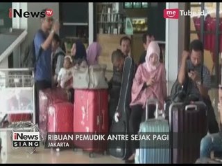 Terjadi Penumpukan Pemudik di Bandara Halim Jakarta Timur - iNews Siang 24/06