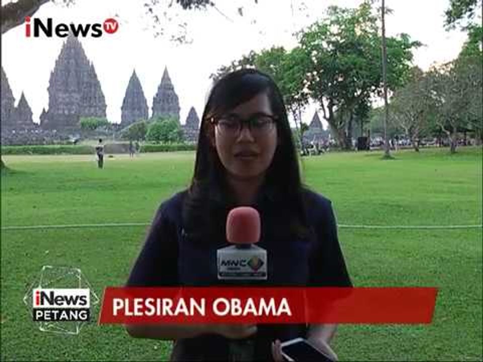 Kondisi Langsung di Candi Prambanan yang Akan Menjadi Destinasi Liburan Obama - iNews Petang 28/06