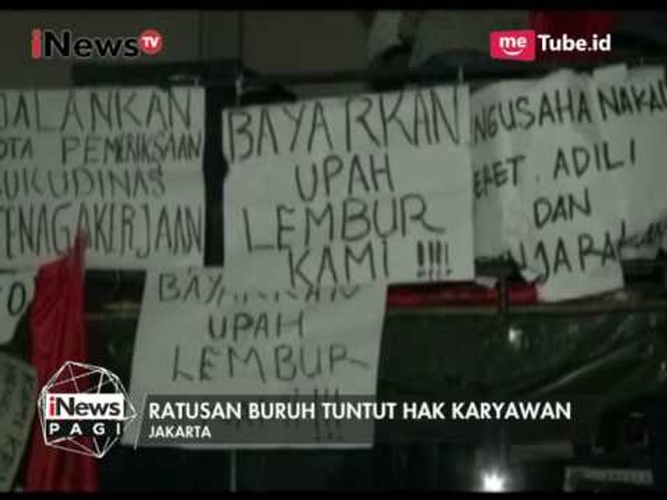 Ratusan Buruh Pertamina Menuntut Hak Karyawan Kepada Kementrian Tenaga Kerja - iNews Pagi 07/07