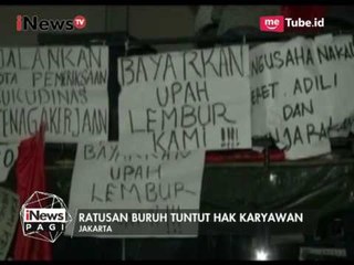 Ratusan Buruh Pertamina Menuntut Hak Karyawan Kepada Kementrian Tenaga Kerja - iNews Pagi 07/07