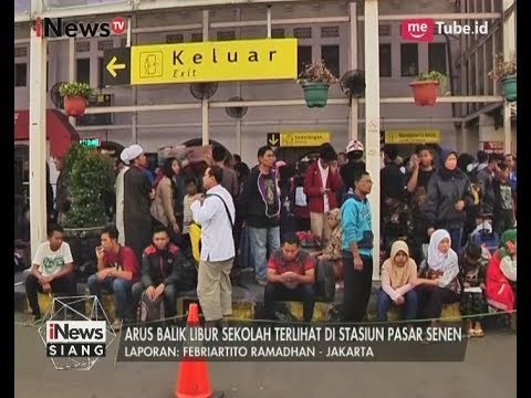 Libur Sekolah Telah Usai, Stasiun Senen Dipenuhi Pemudik yang Baru Arus Balik - iNews Siang 09/07