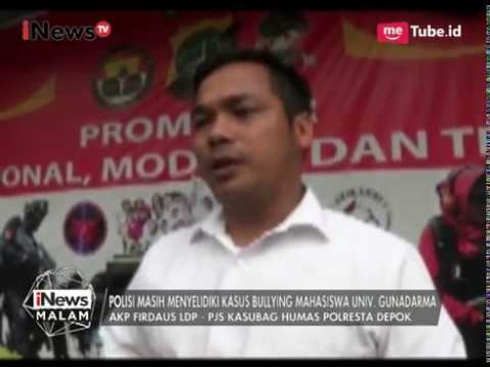 Polres Depok Bentuk Tim Khusus Untuk Selidiki Kasus Bullying Mahasiswa Gunadarma - iNews Malam 17/07