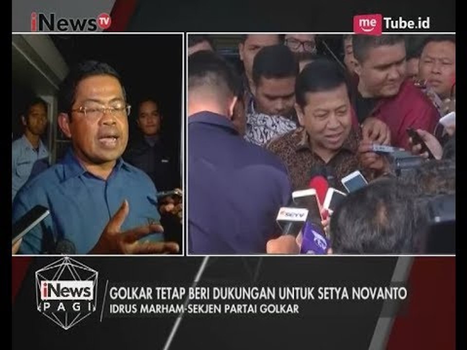 Meski Setya Novanto Menjadi Tersangka Korupsi E-KTP, Golkar Tetap Beri Dukungan - iNews Pagi 18/07