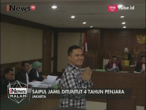 Terkait Kasus Suap, Saiful Jamil Dituntut 4 Tahun Penjara & Denda 100 Juta - iNews Malam 19/07