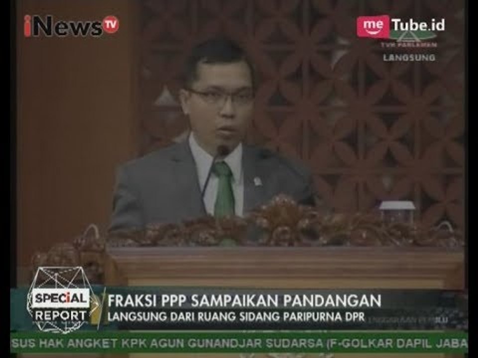 Fraksi PPP Sampaikan Pandangan di Sidang Paipurna DPR Pembahasan RUU Pemilu - Special Report 20/07