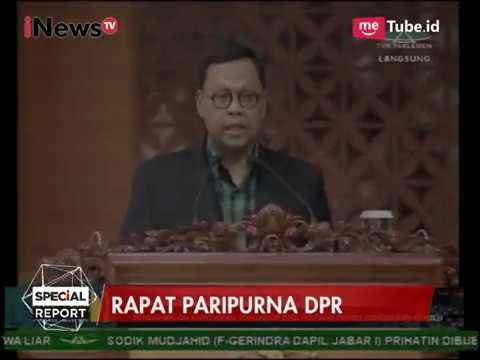 Laporan Ketua Pansus RUU Pemilu di Sidang Paripurna DPR RUU Pemilu - Special Report 20/07