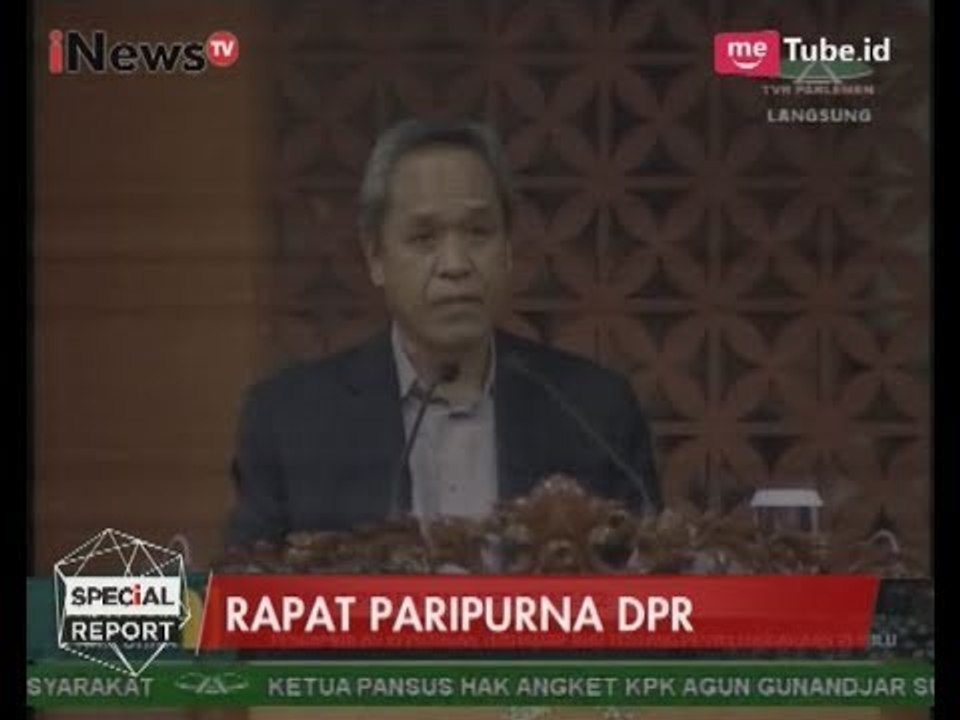 Tanggapan dari Partai Demokrat di Sidang Paripurna  DPR Pembahasan RUU Pemilu - Special Report 20/07