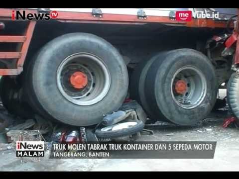 Truk Molen Tabrak Truk Kontainer Hingga Lindas 5 Unit Motor - iNews Malam 25/07