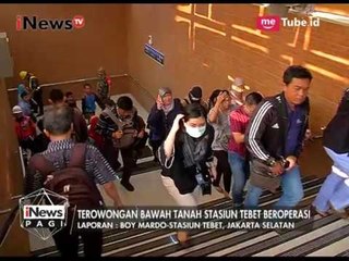 Laporan Pengoperasian Terowongan Bawah Tanah Stasiun Tebet - iNews Pagi 26/07