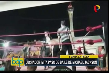 "Michael Jackson" causa furor al ganar pelea usando paso lunar