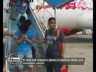 92 Pelaku Penipuan Online di Bawa ke Mapolda Metro Jaya -  iNews Malam 30/07