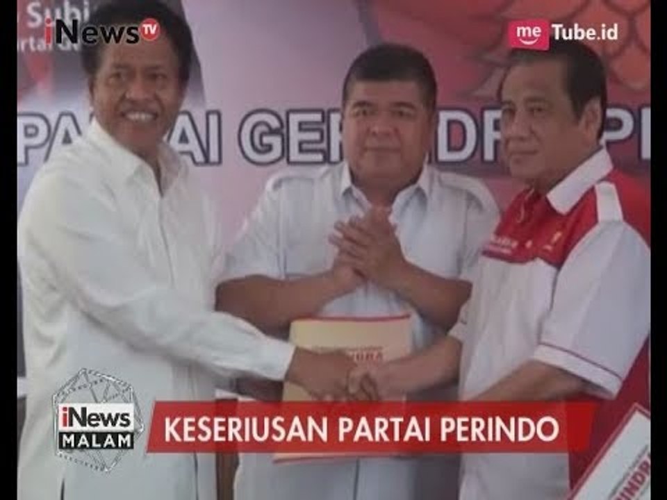 Cagub Sumsel Partai Perindo Kembalikan Formulir Pendaftaran ke Partai Gerindra - iNews Malam 31/07