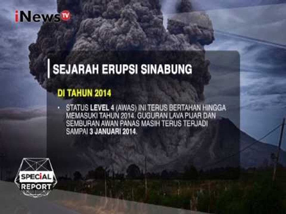 Ini Dia Sejarah Erupsi Gunung Sinabung Dari Tahun ke Tahun - Special Report 03/08