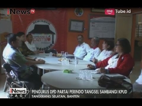 Pengurus DPD Perindo Tangsel Berkunjung ke Kantor KPUD - iNews Pagi 03/08