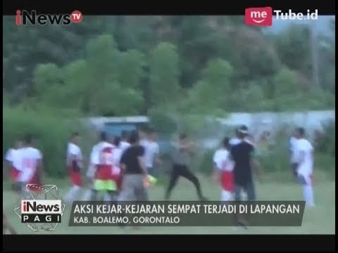 Ndesoo! Polisi Adu Jotos dengan Pemain Bola di Turnamen Menpora di Gorontalo - iNews Pagi 06/08