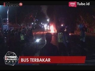 Bus Berpenumpang Terbakar usai Ditabrak Motor, Pengendara Motor Tidak Ditemukan - iNews Pagi 06/08