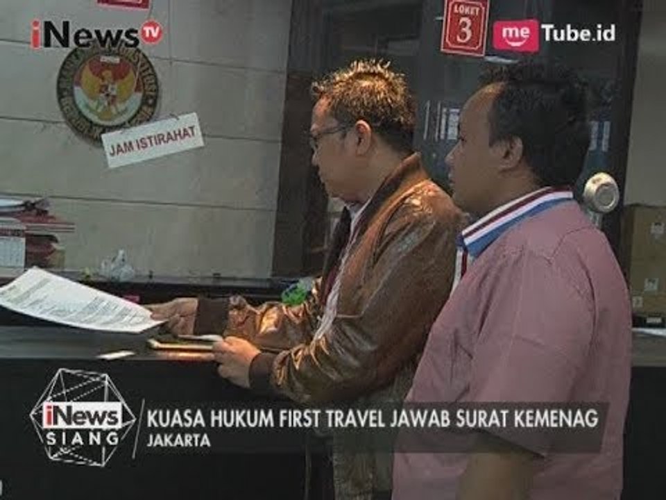Kuasa Hukum First Travel Mendatangi Kemenag untuk Menjawab Surat Kemenag - iNews Siang 09/08