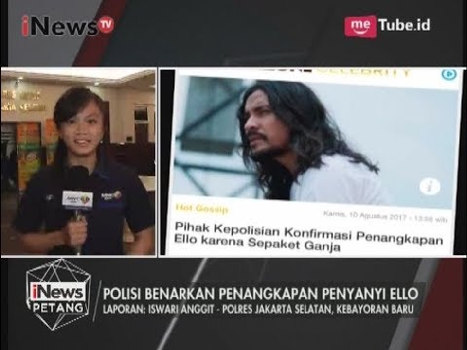 Perkembangan Kasus Penangkapan Penyanyi Ello Terkait Kepemilikan Narkoba - iNews Petang 10/08