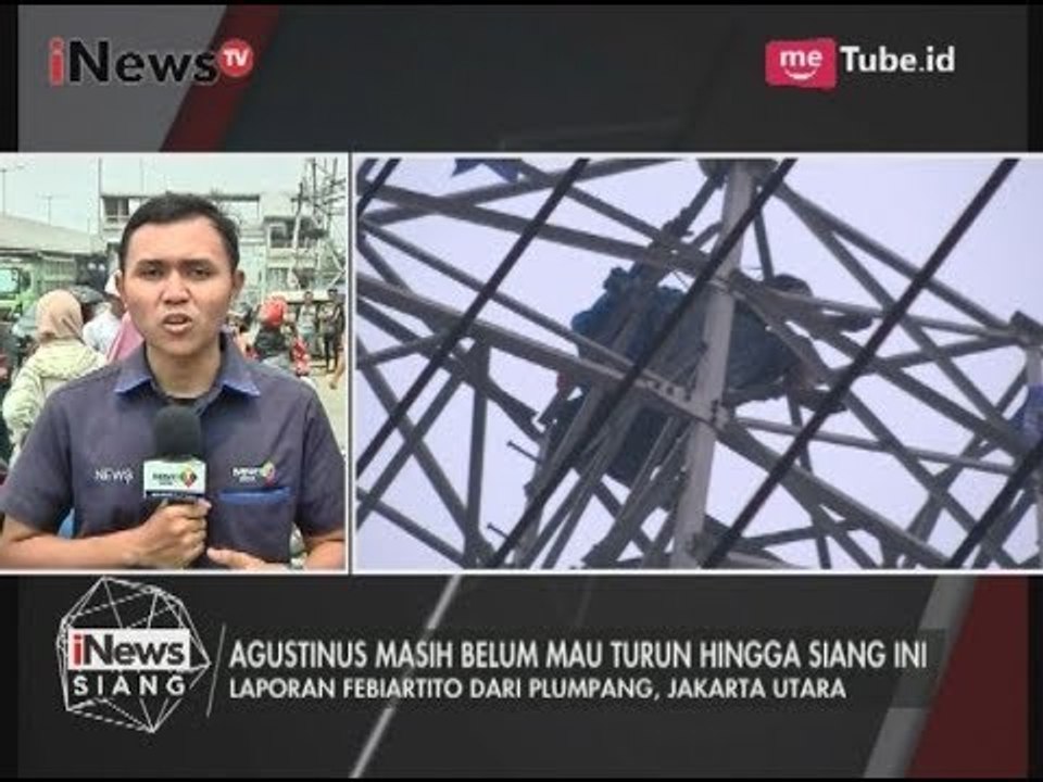 Hingga Siang Ini Agustinus Masih Berada di Puncak Sutet - iNews Siang 15/08