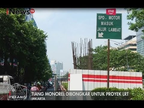 Tiang - tiang Monorel Tak Berguna Mulai Dibongkar Untuk Proyek LRT - iNews Petang 18/08