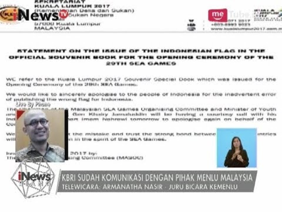 Terkini! Pihak Menteri Olahraga Sudah Minta Maaf atas Insiden Bendera Terbalik - iNews Siang 20/08