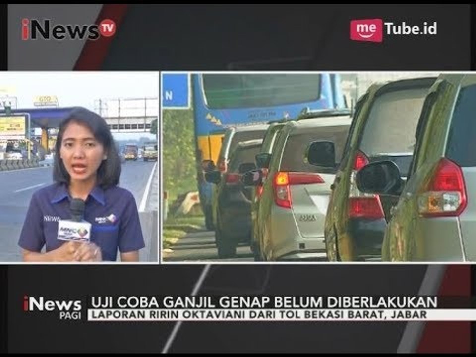 Petugas Masih Belum Melakukan Uji Coba Ganjil Genap di Tol Bekasi Barat - iNews Pagi 22/08