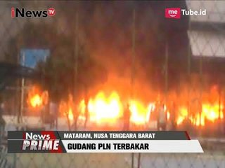 Detik-detik Gudang PLN di NTB Terbakar tadi Sore - iNews Prime 23/08